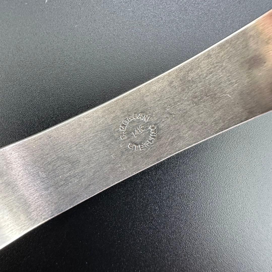 美品 Navajo Bruce Morgan 14K バングル　14mm幅