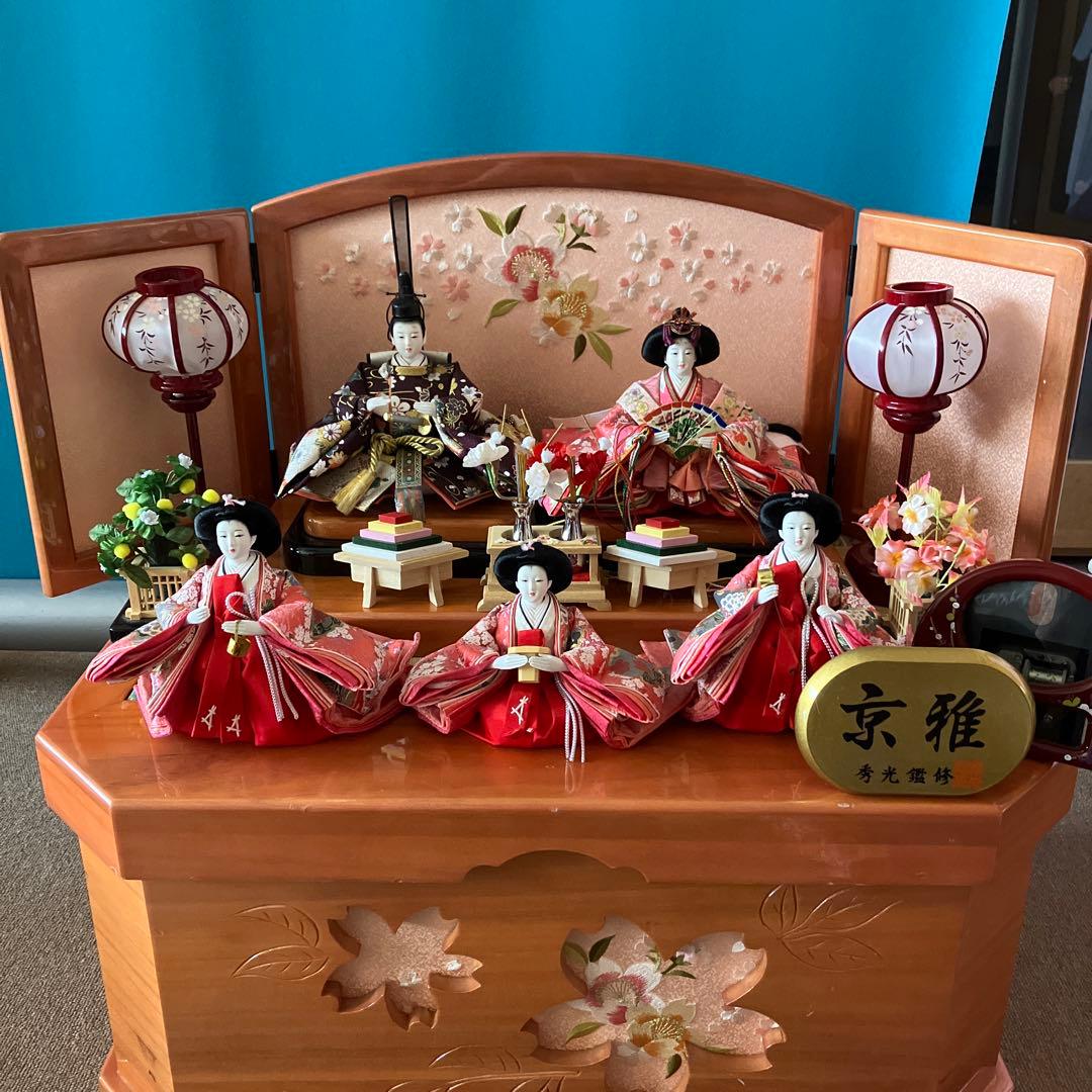 お雛様　収納飾り　台の傷や汚れやへこみあり