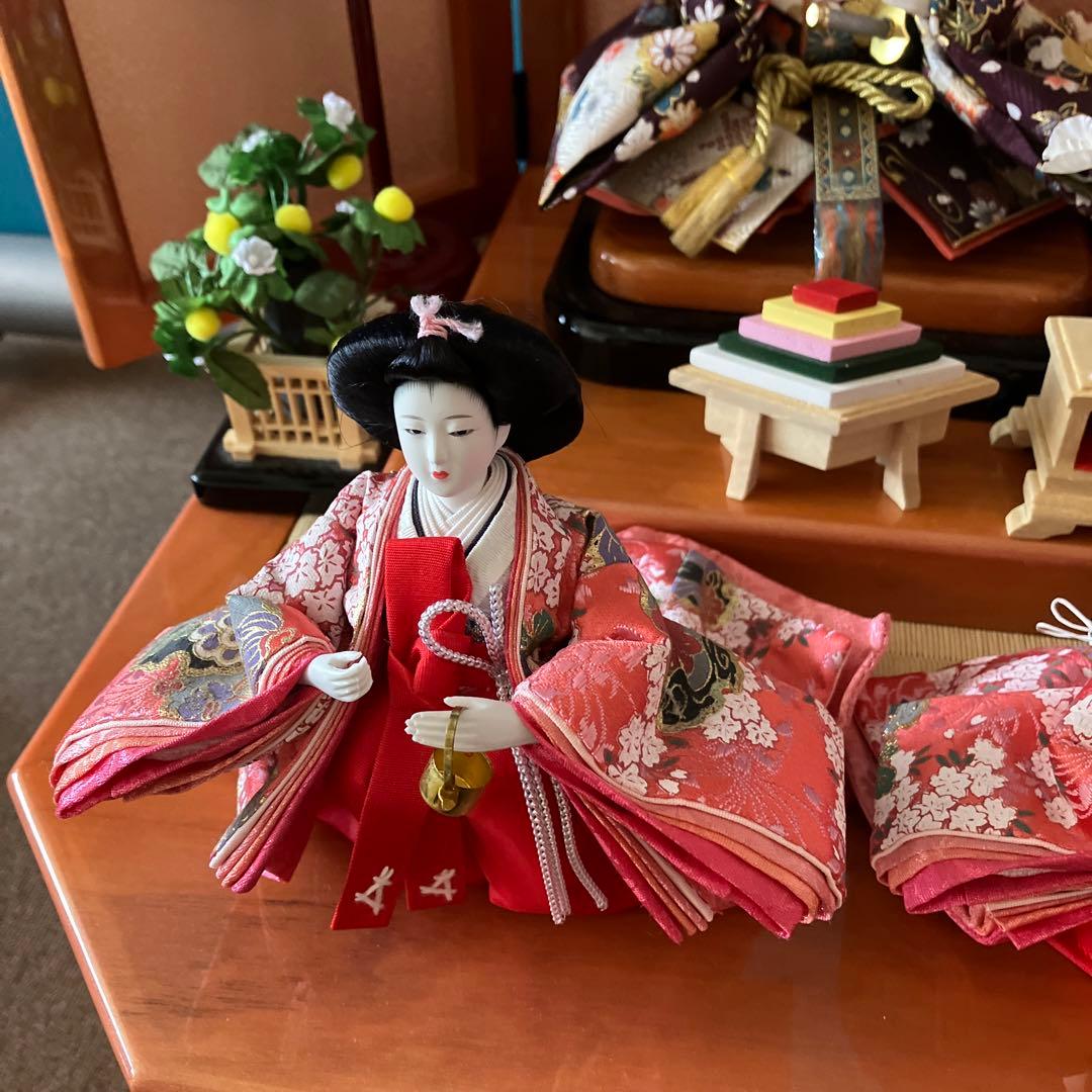 お雛様　収納飾り　台の傷や汚れやへこみあり