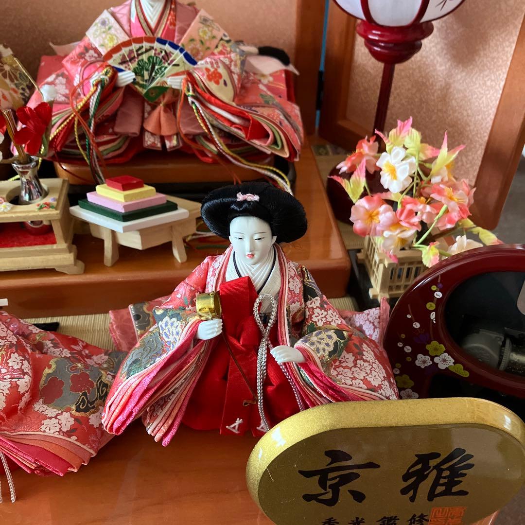 お雛様　収納飾り　台の傷や汚れやへこみあり