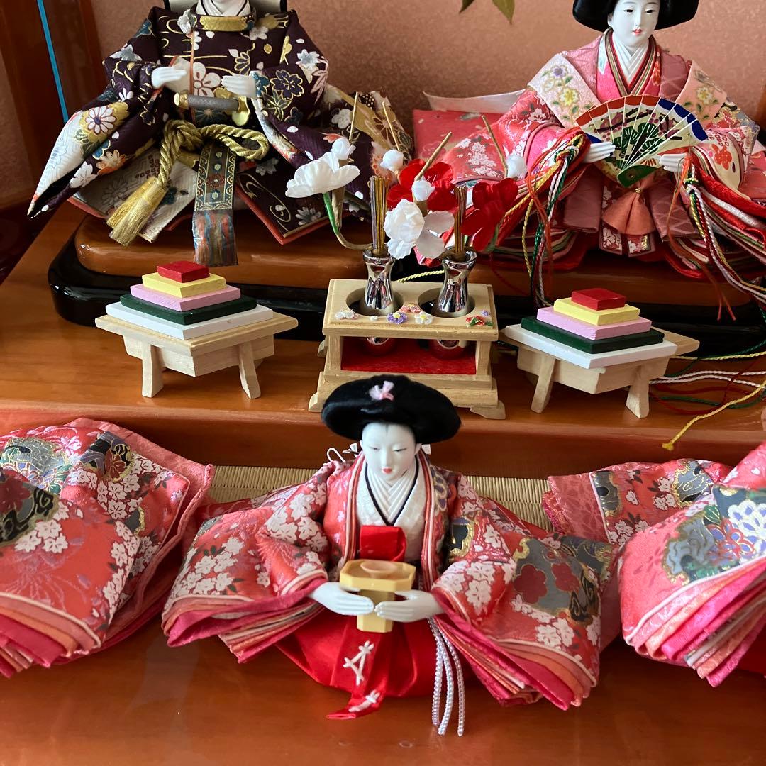 お雛様　収納飾り　台の傷や汚れやへこみあり