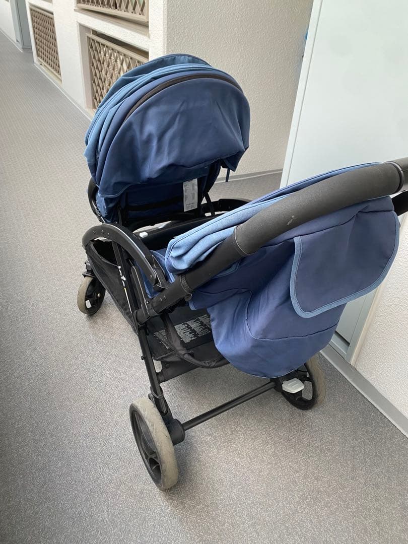 Joie ダブルベビーカー ネイビーEvalite Duo エヴァライトデュオ