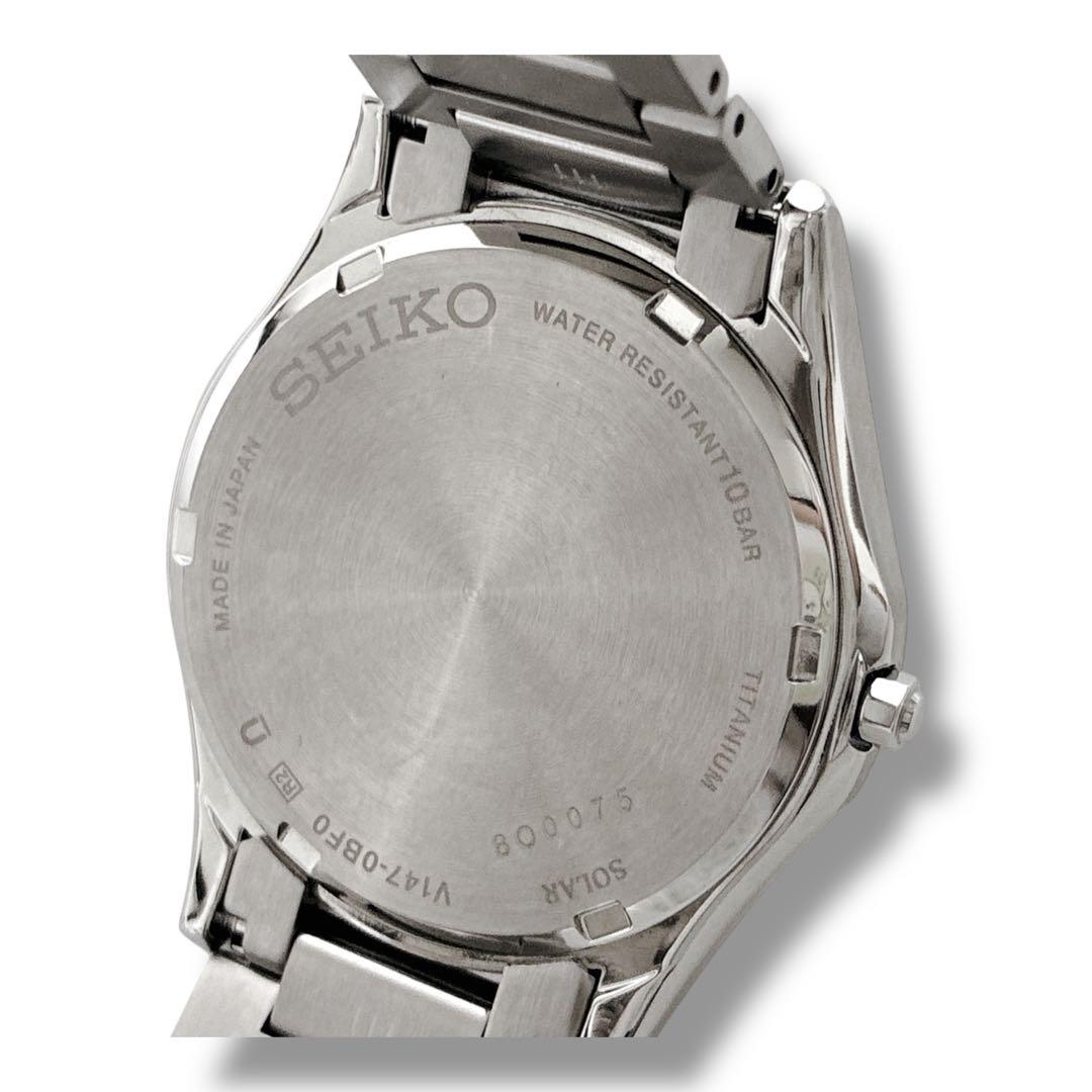専用✨未使用級 SEIKO DOLCE チタン ソーラー メンズ腕時計 箱付