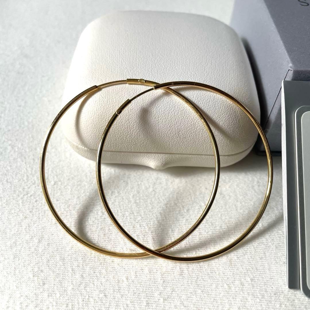 スタージュエリー k18フープピアス特大サイズ