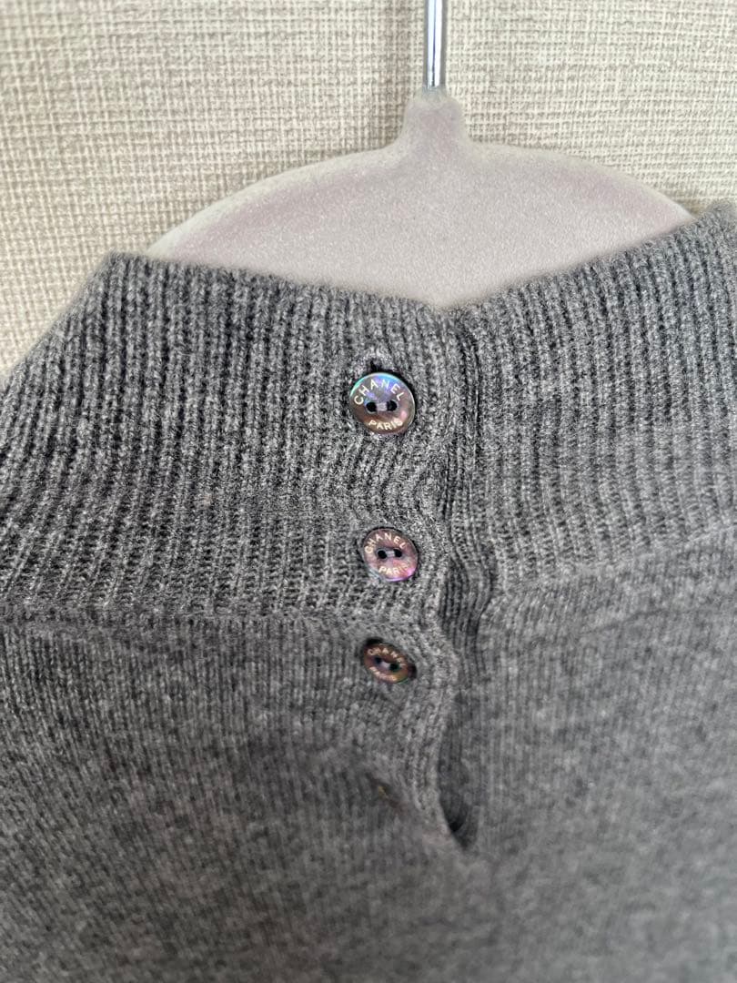 CHANEL カシミヤ シルクハイネックニット