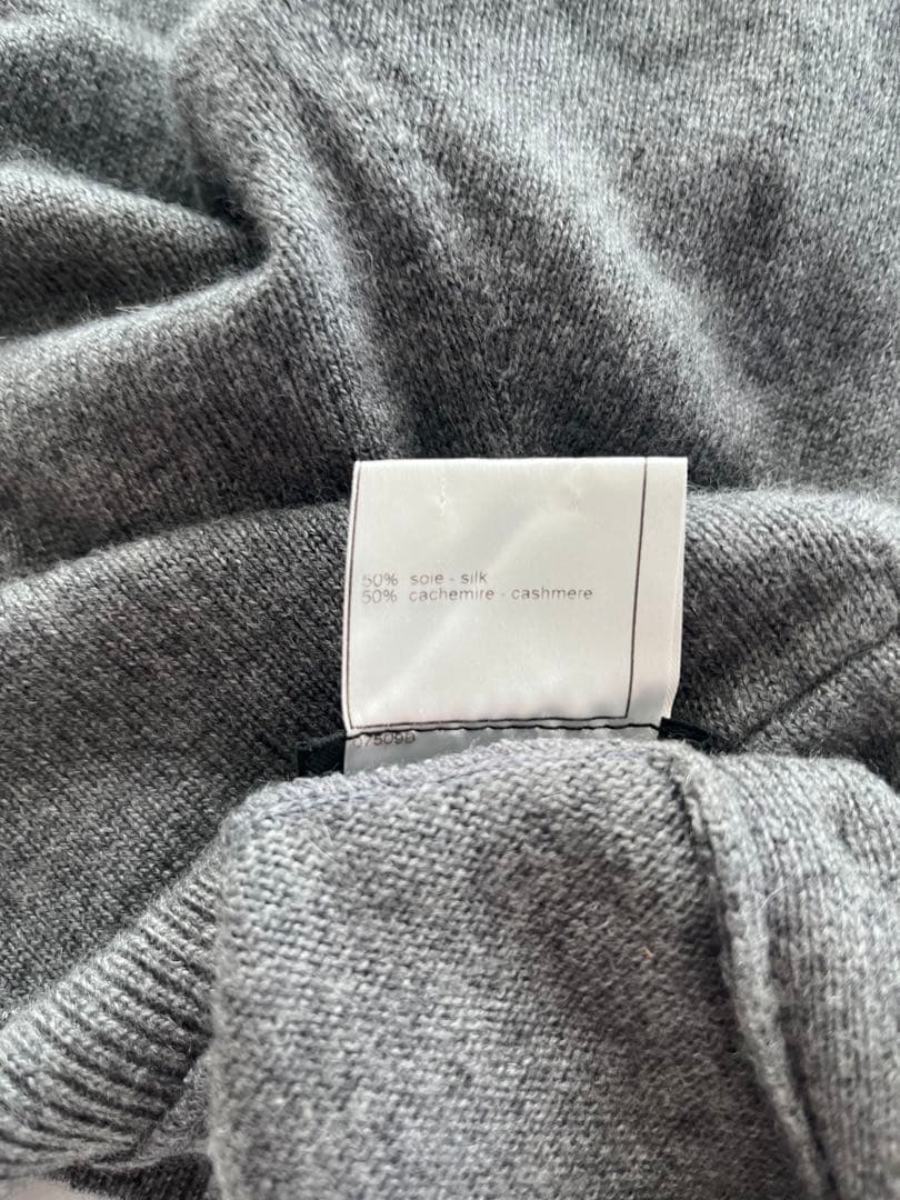 CHANEL カシミヤ シルクハイネックニット