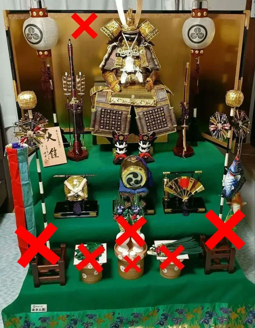 五月人形三段飾り鎧兜　平安光義　　引き渡し大歓迎