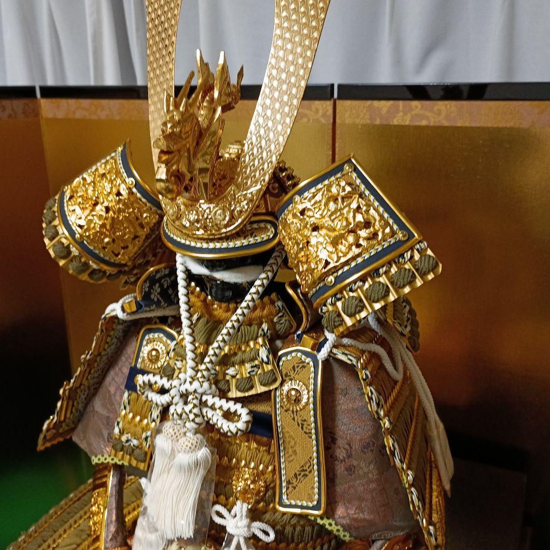 五月人形三段飾り鎧兜　平安光義　　引き渡し大歓迎