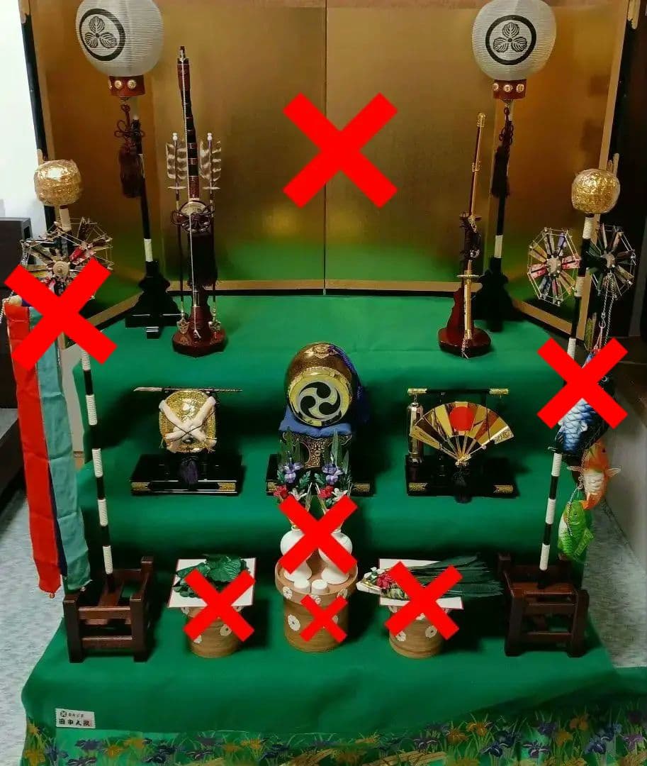 五月人形三段飾り鎧兜　平安光義　　引き渡し大歓迎