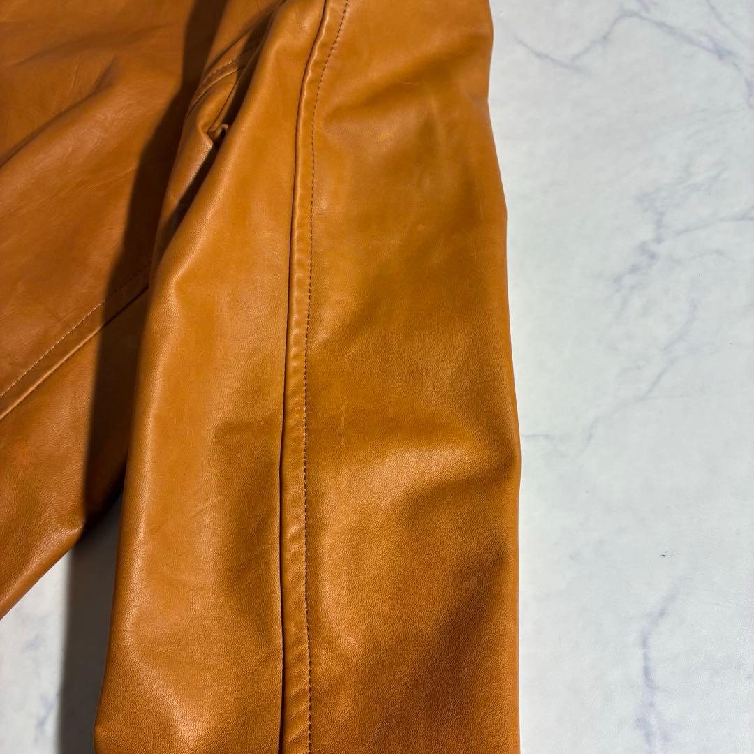 ホースレザー✨N4 A-2 G-1 ライダースジャケット 馬革 キャメル L