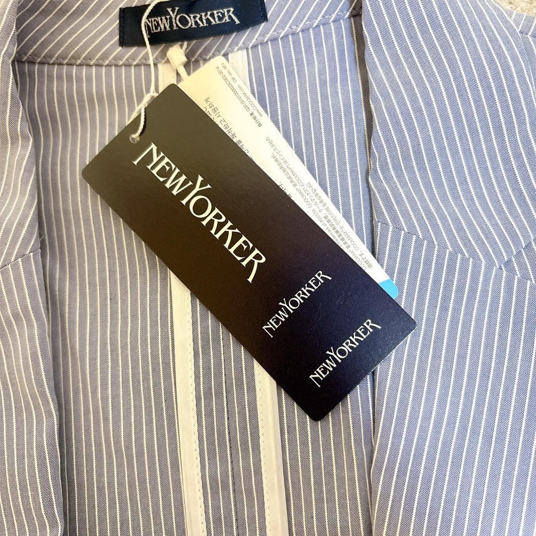 新品 NEWYORKER セットアップ ジャケット パンツ クールマックス 夏用