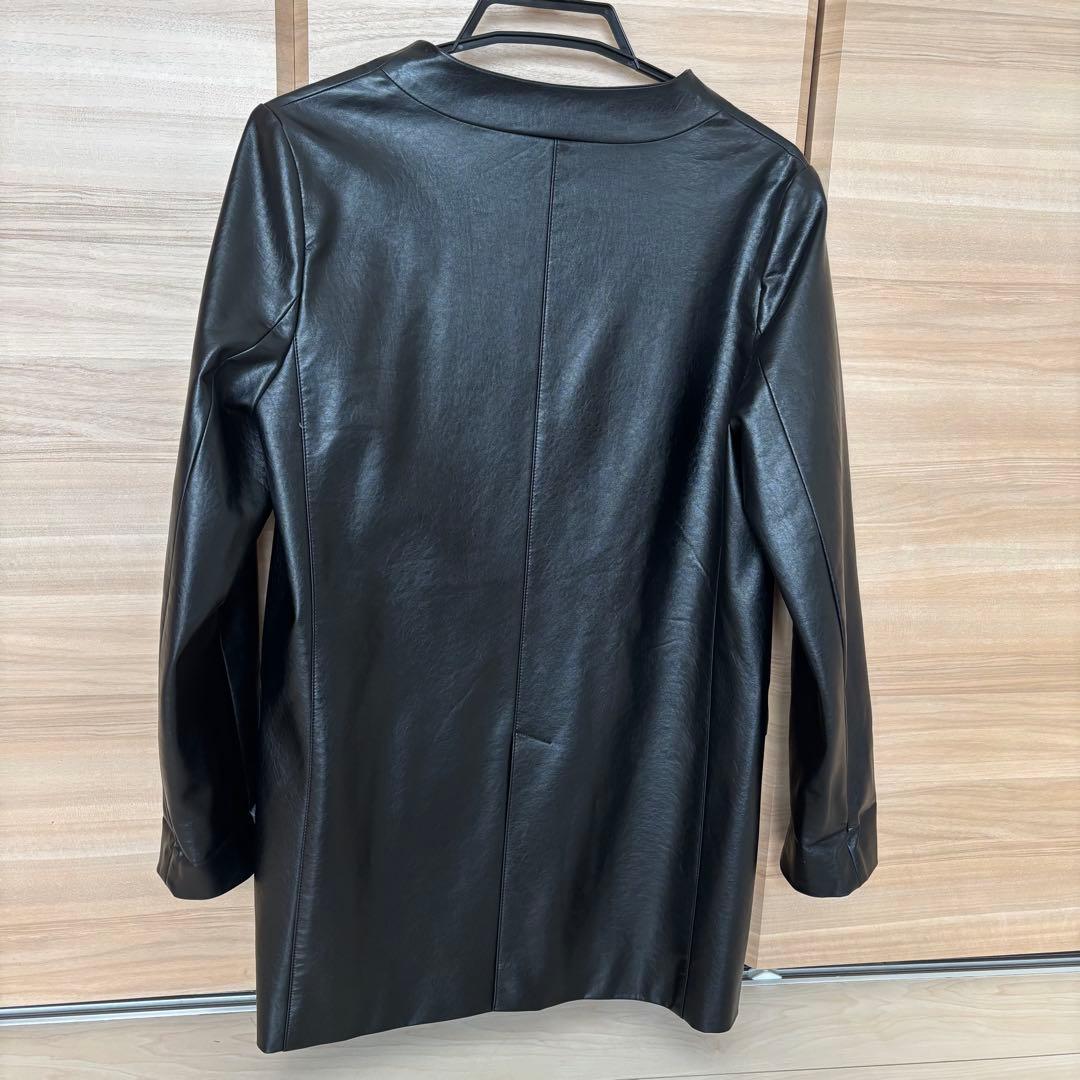 ラウンジドレス　エコレザージャケット