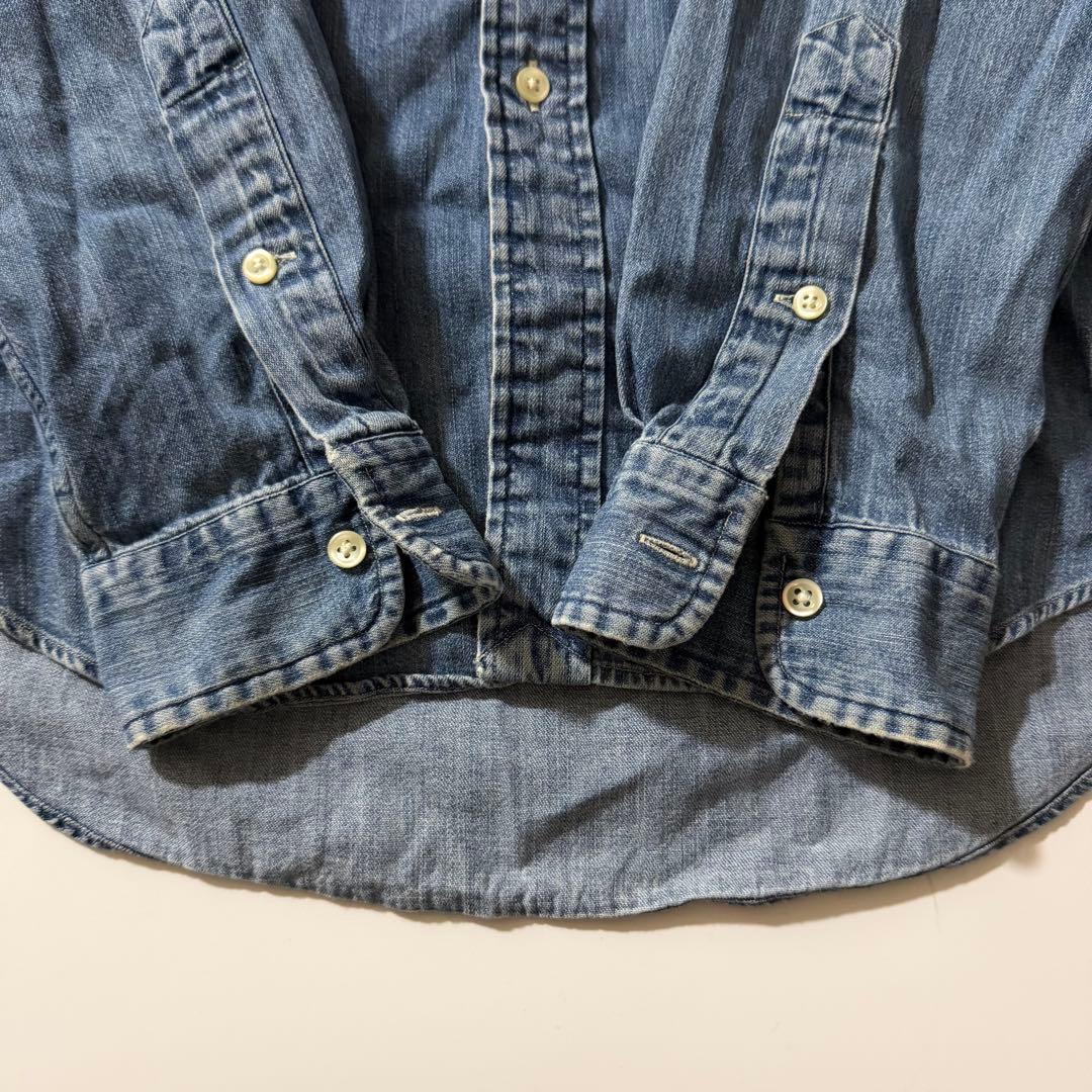 定番✨️ラルフローレン デニムシャツ ポニー刺繍 CLASSIC FIT S