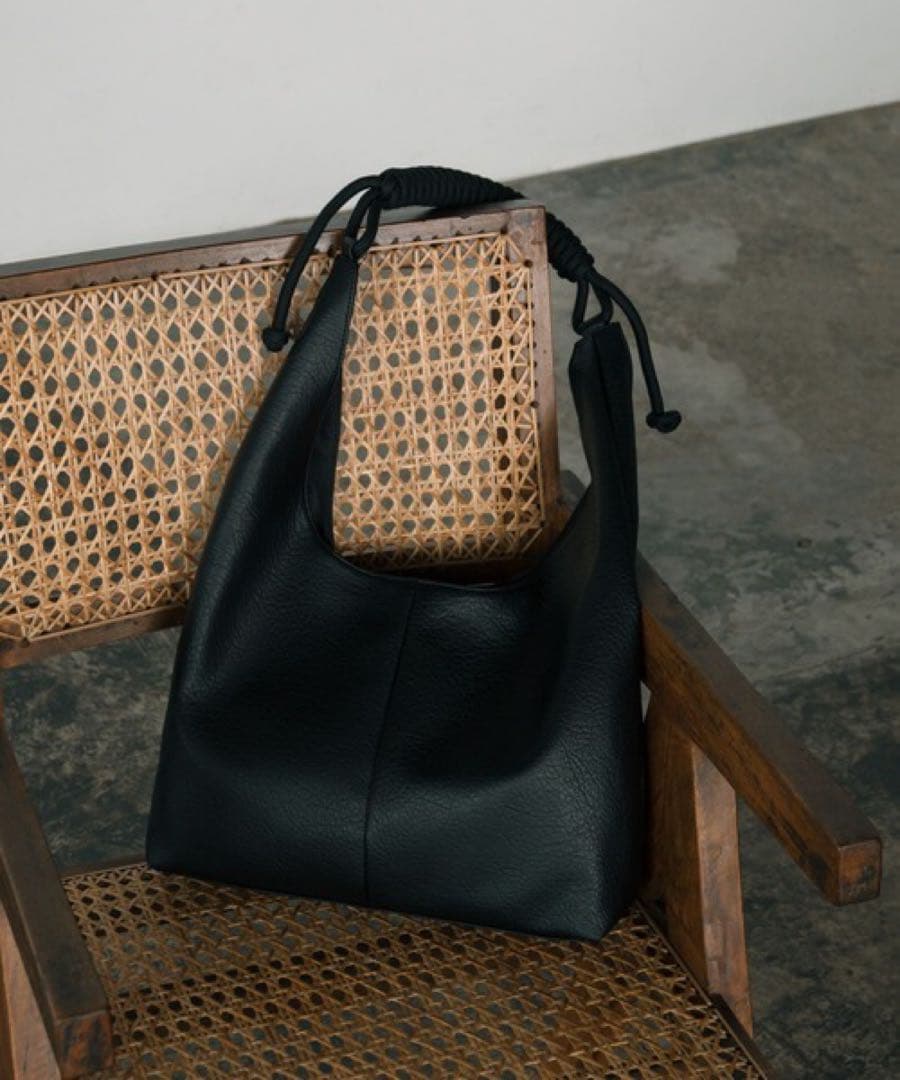 バッグ LURAKU Synthetic Leather Rope Handle Bag