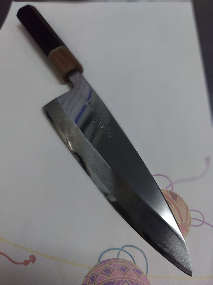 出刃包丁 堺孝行 銀三 黒檀八角柄