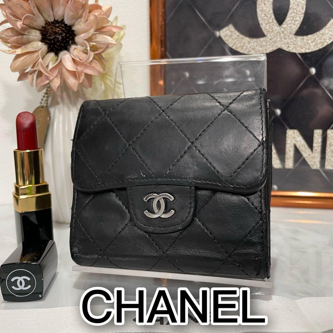 ⭐️シャネル⭐️CHANEL⭐️マトラッセ⭐️Wホック⭐️コンパクト財布⭐️三…