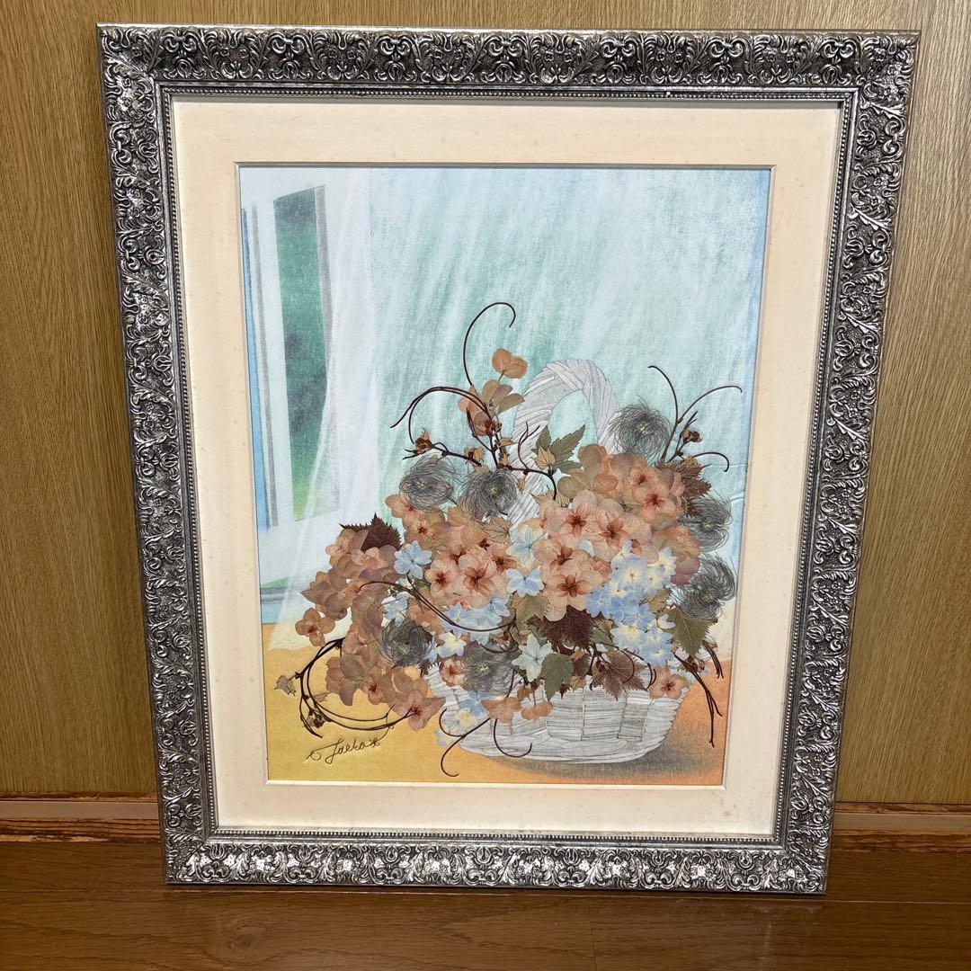 花かごの押し花