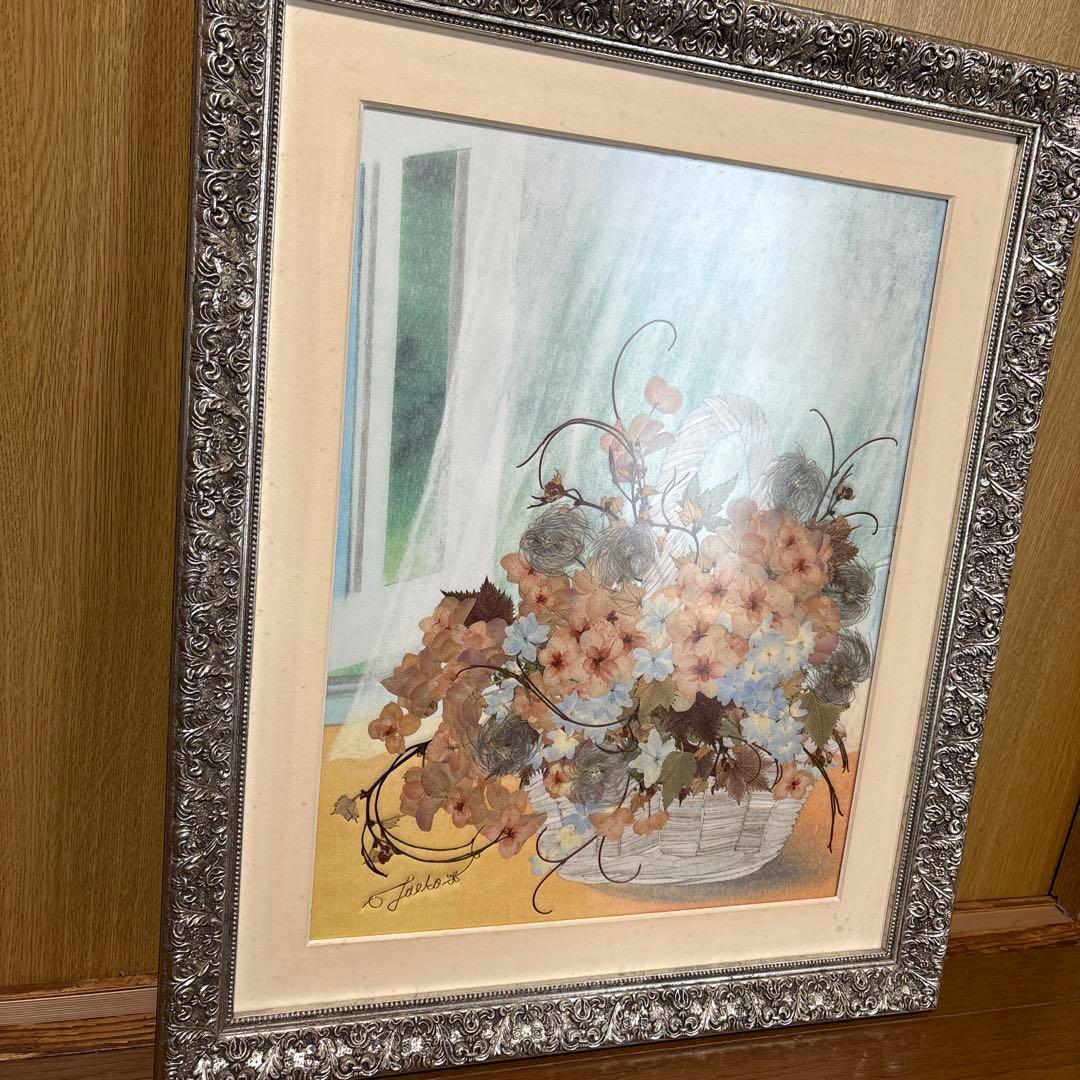 花かごの押し花