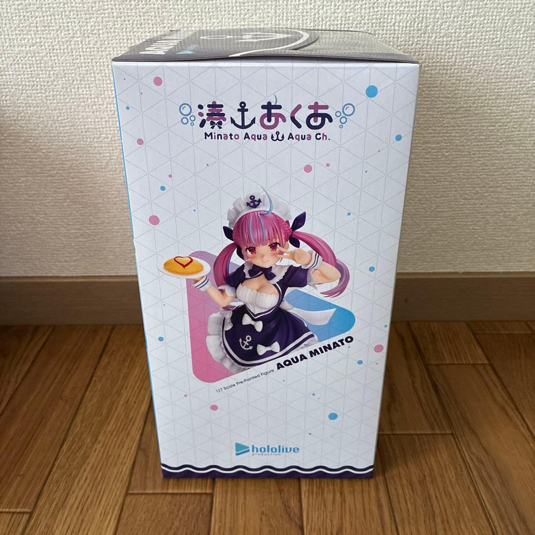 湊あくあ 1/7スケール 塗装済み完成品 フィギュア顔パーツ付 開封済み