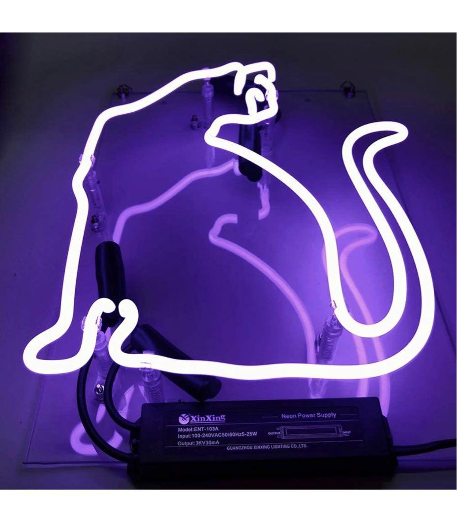 猫 ネオンサイン ライトNEON SIGN ビールバー 装飾壁 インテリア