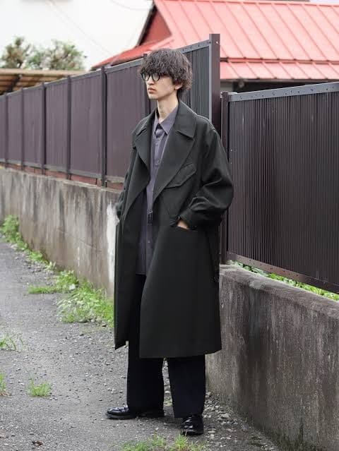 BLURHMS ウールサージモーターコート 21aw