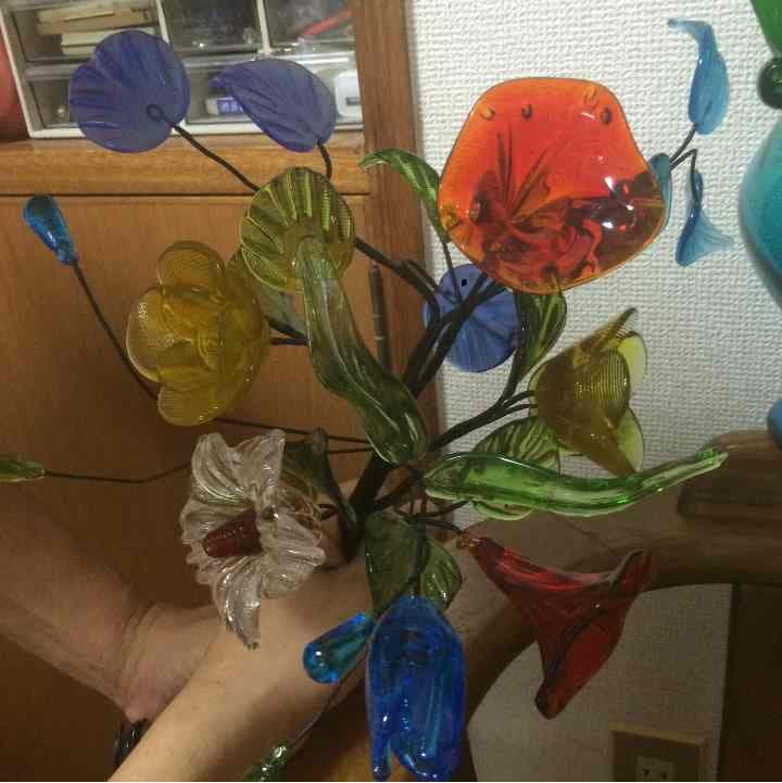 琉球ガラス 花瓶 値下げ交渉受け付けます！