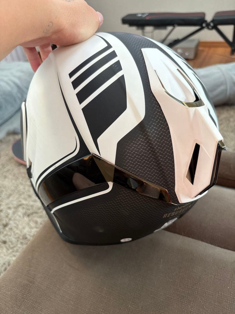 ICON AIRFORM ヘルメット ホワイト/ブラック スモークシールド