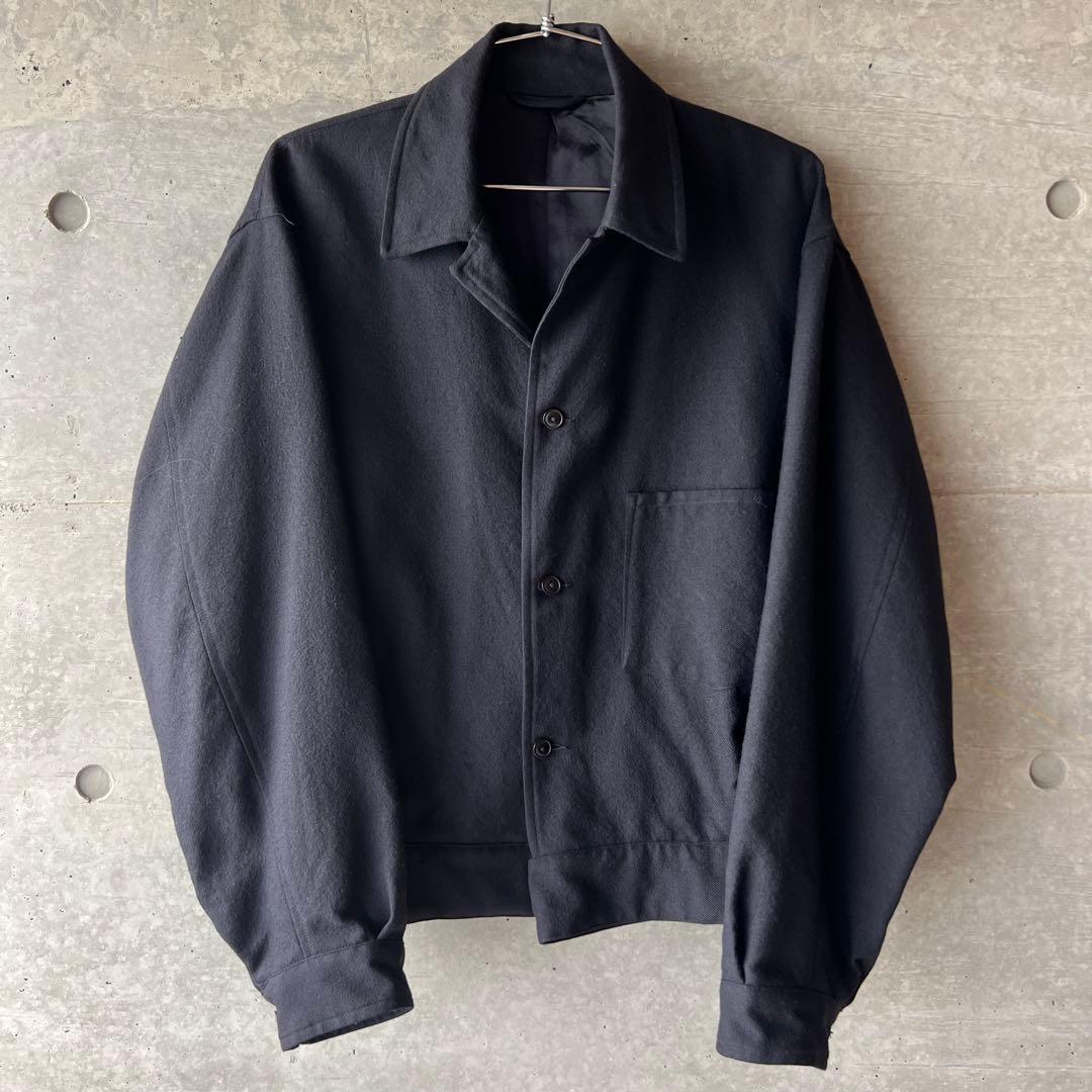 comoli コモリ　ウールサージベルテッドジャケット