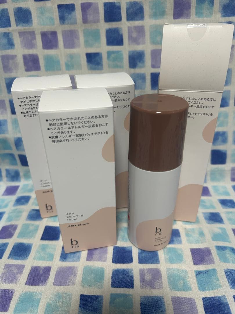 ビーリス　エアリーカラーリングフォーム　ダークブラウン　４本　新品