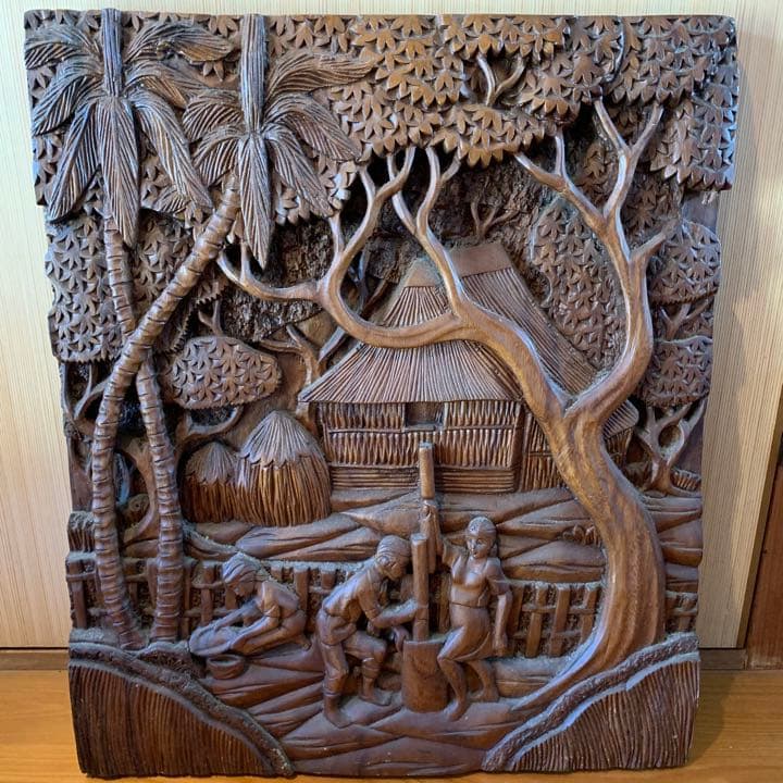 彫刻　オブジェ　木彫り　一刀彫