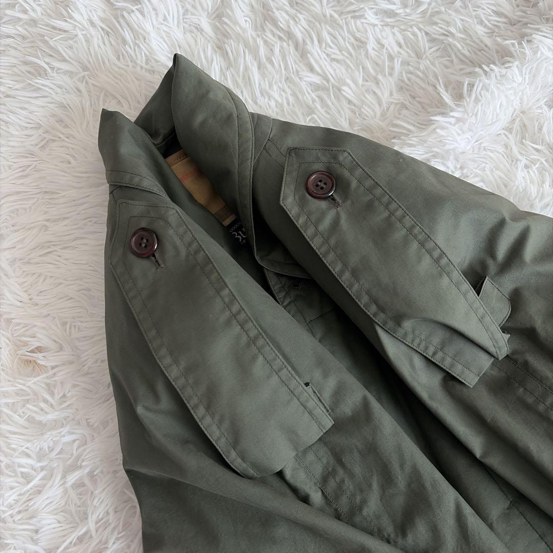 80s ヴィンテージ Burberry ノバチェック カシミヤ トレンチコート