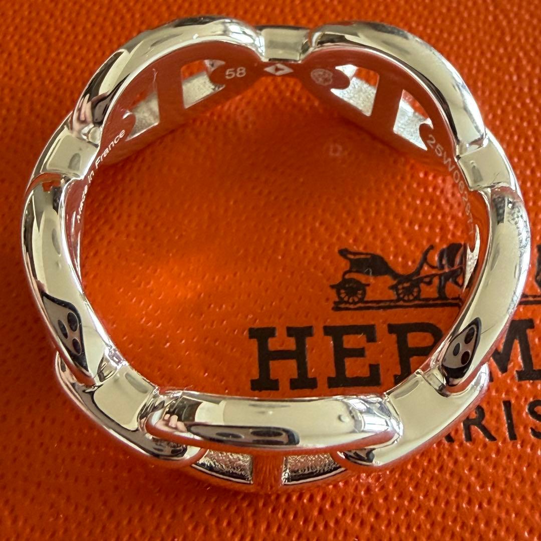 エルメス HERMES シェーヌ　ダンクル　アンシェネ PM　リング　58
