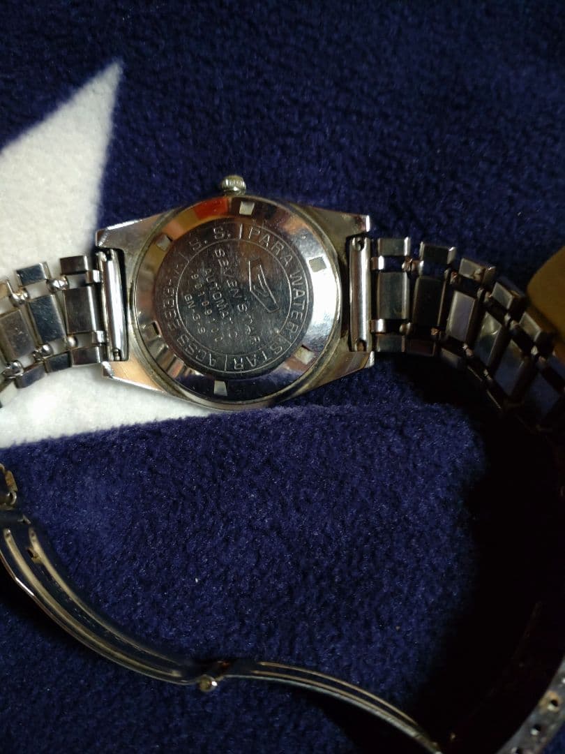 シチズンセブンスターデラックス　フルオリジナル 希少　ブラック文字盤