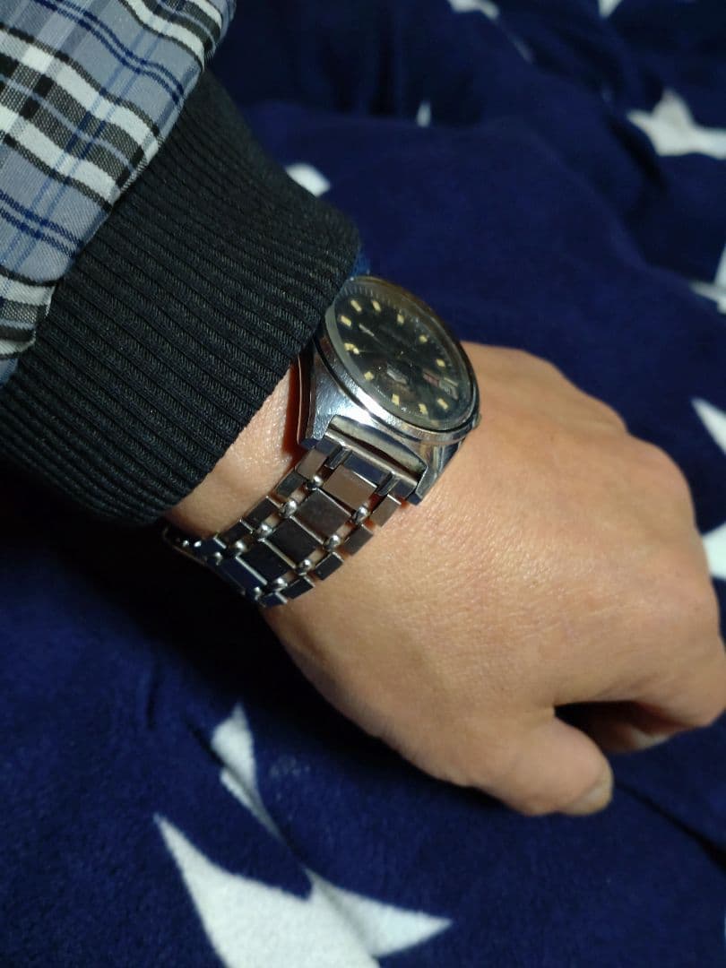 シチズンセブンスターデラックス　フルオリジナル 希少　ブラック文字盤