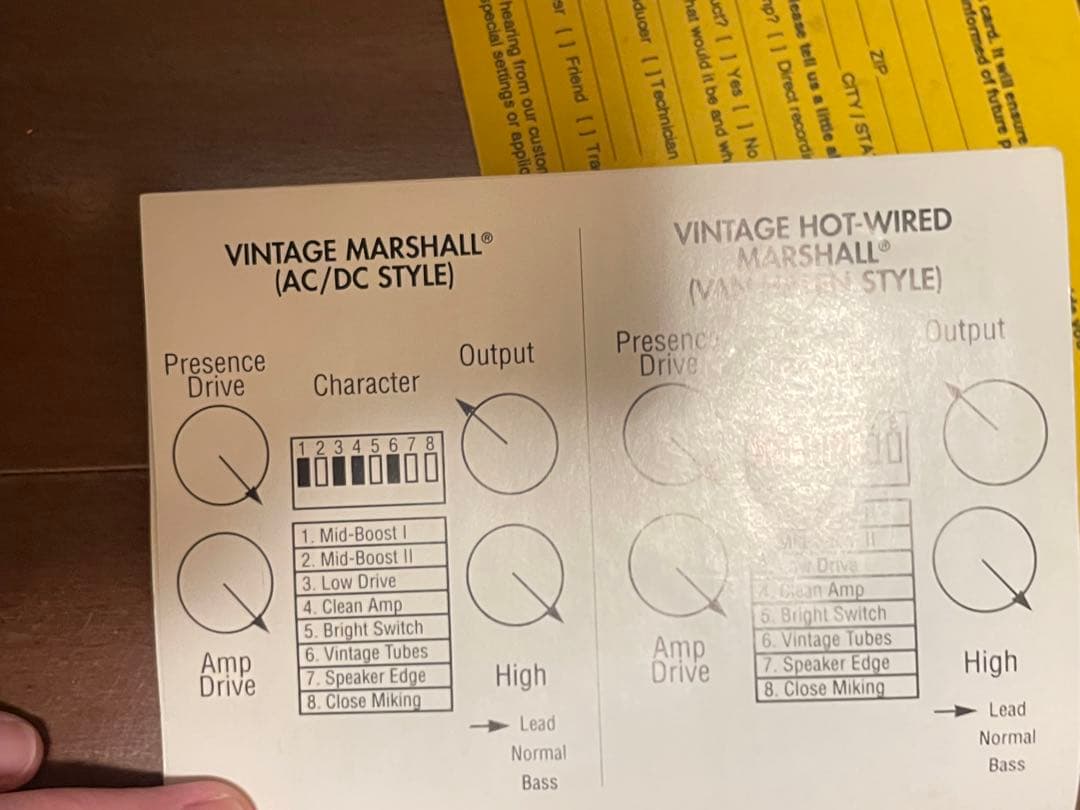 初期型　Tech 21 SansAmp ギターエフェクター　classic表記前