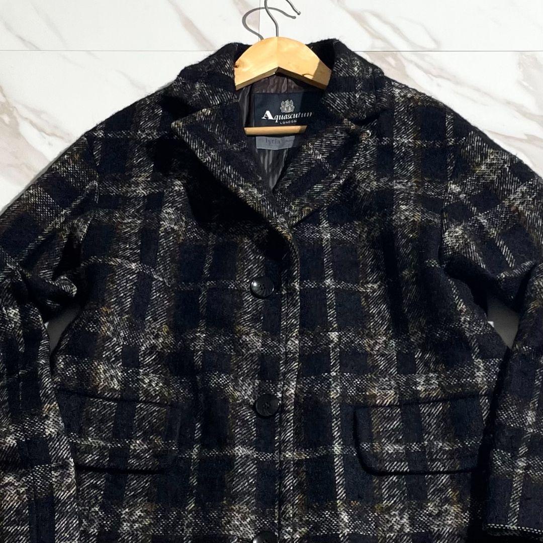 aquascutum アクアスキュータム チェスターコート アルパカ ウール