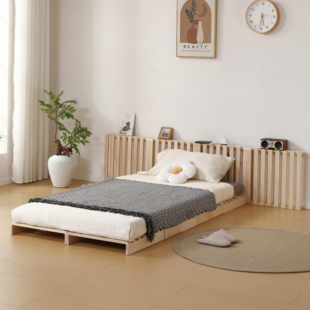 【新品】パレットベッド 50*50cm 12枚 コンセント付 組み換え自由