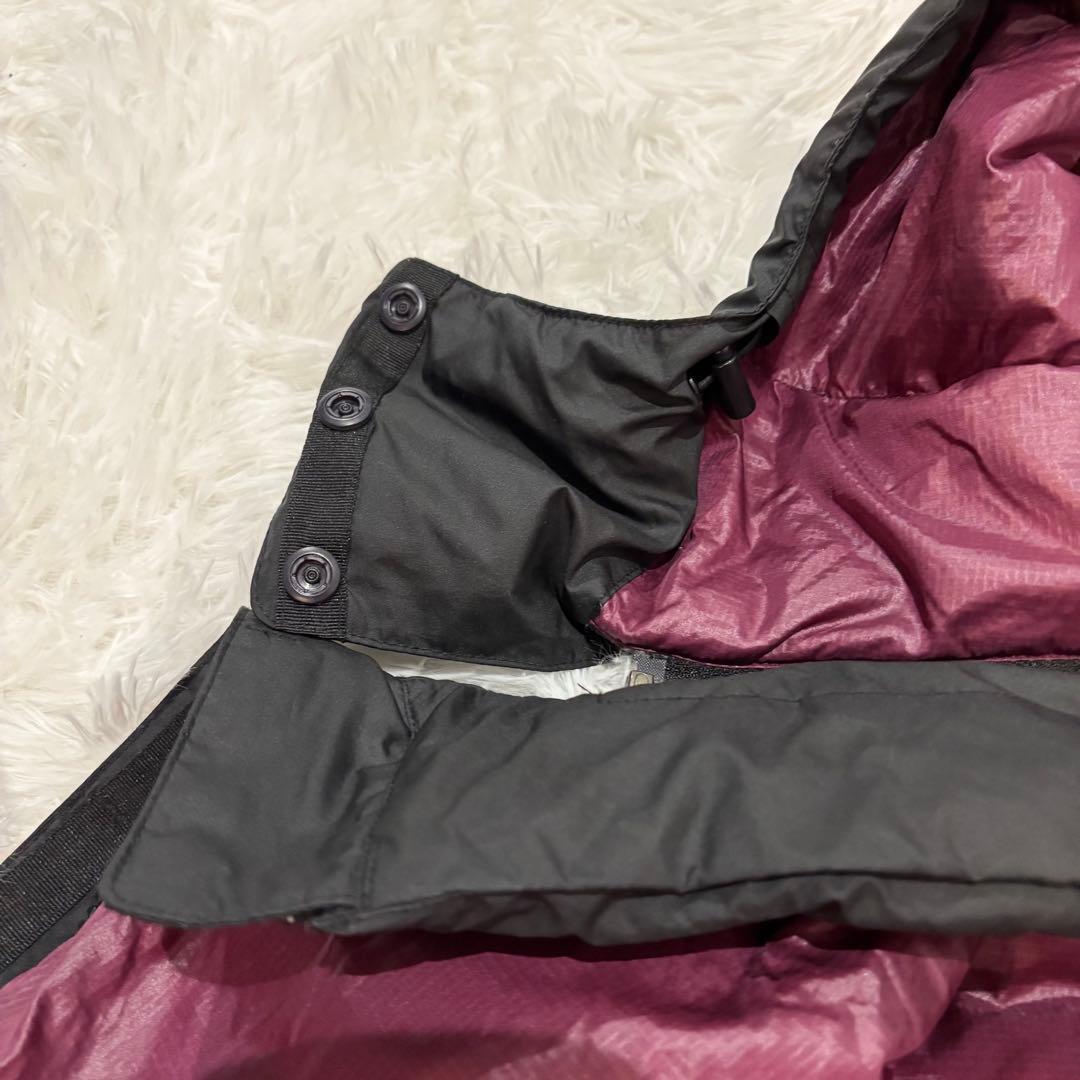 【人気】モンベル　トラベルダウンパーカ ダウンジャケット 2WAY ブラック L