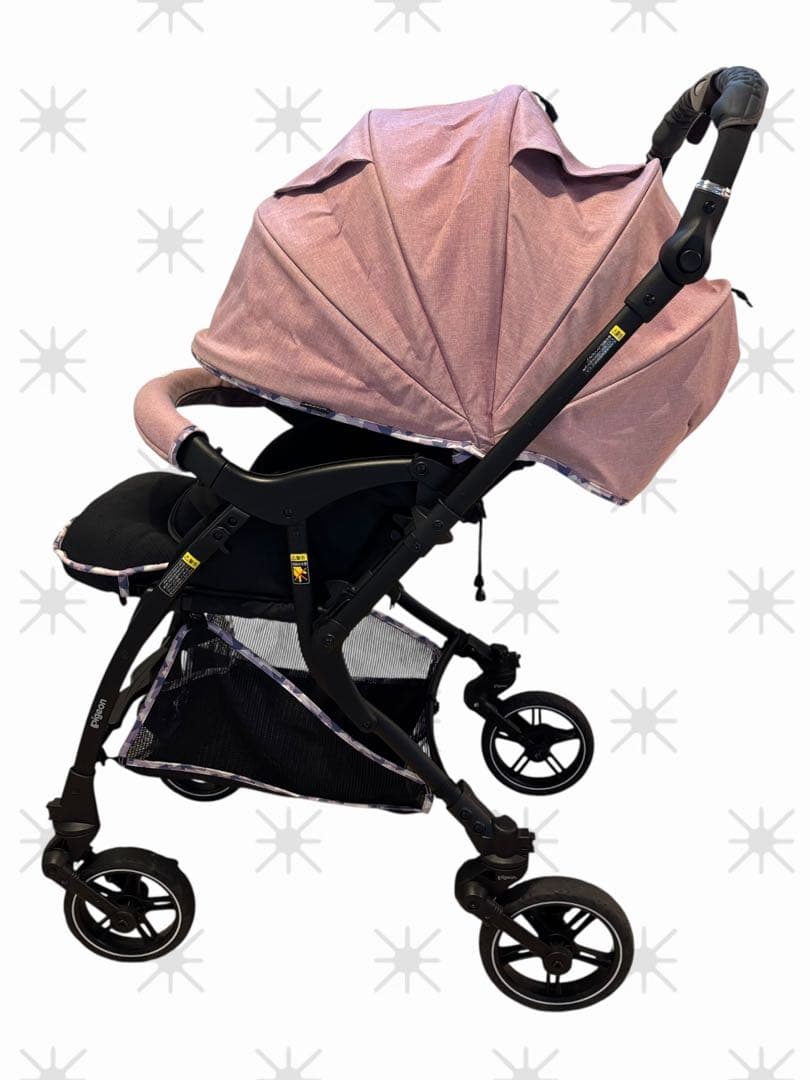 【美品】限定ピジョン ベビーカー ランフィリノン ピンク アカチャンホンポ限定