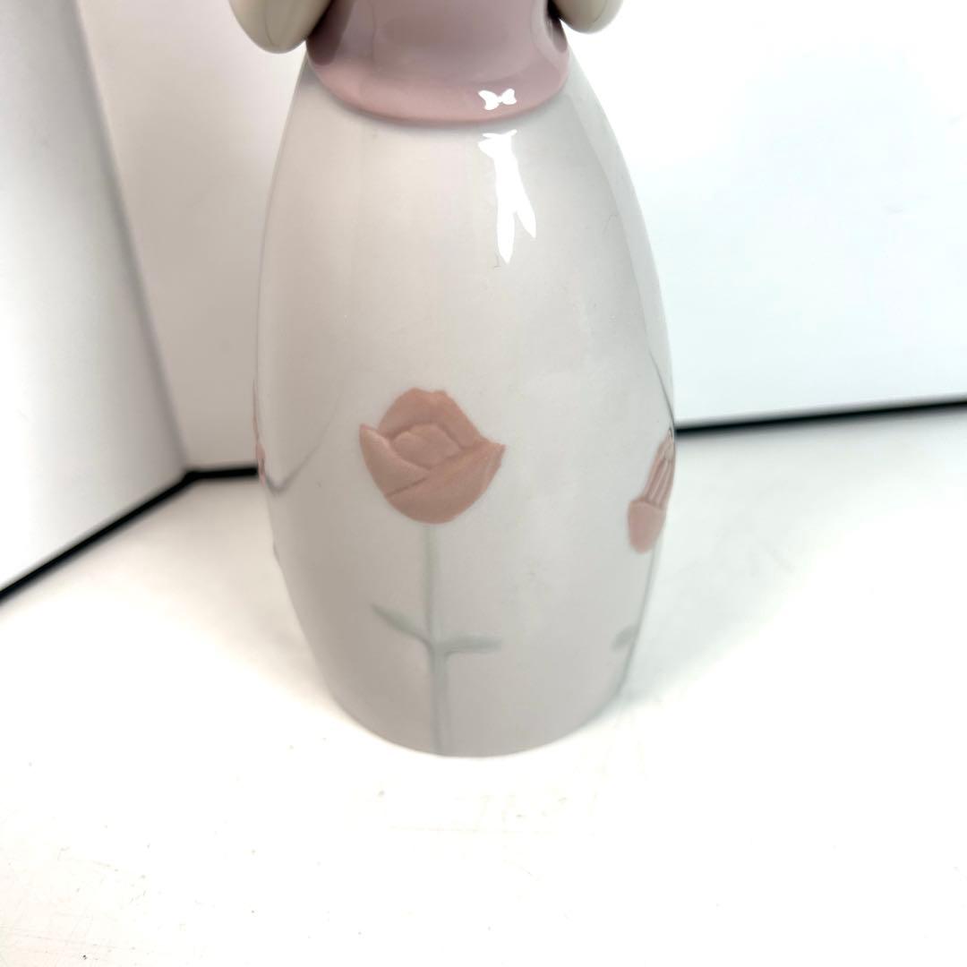 【箱・保証書付き】リヤドロ リトルローズ　バラ色の服を着た少女 LLADRO