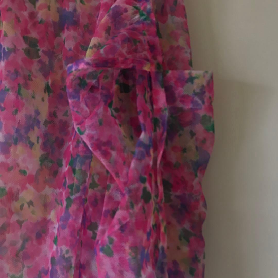 COMME des GARÇONS 花柄ロングスカート