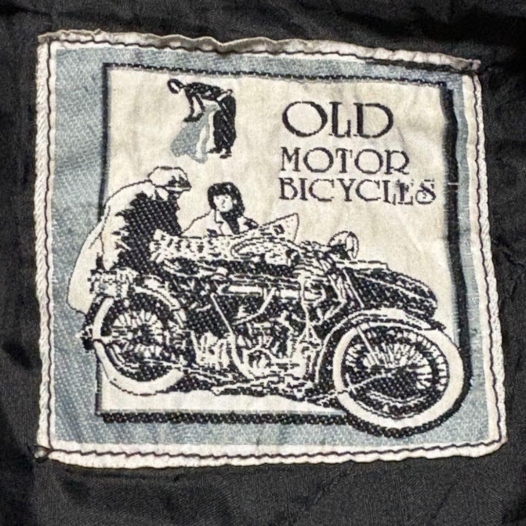 【vintage】ダブル　ライダース　アメジャン　L 革ジャン　バイカー　黒