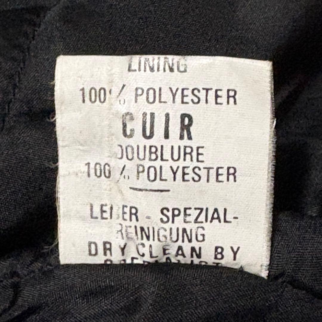 【vintage】ダブル　ライダース　アメジャン　L 革ジャン　バイカー　黒