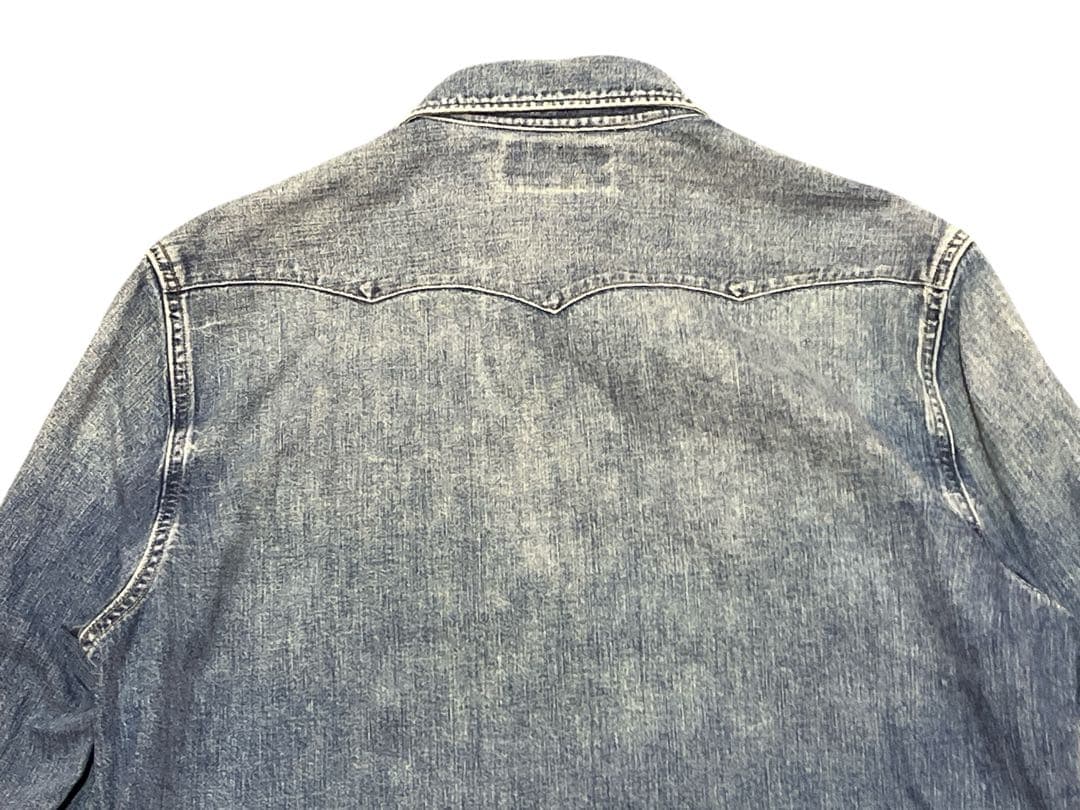 ダブルアールエル　インディゴ　ウエスタンデニムシャツ　M RRL ラルフローレン