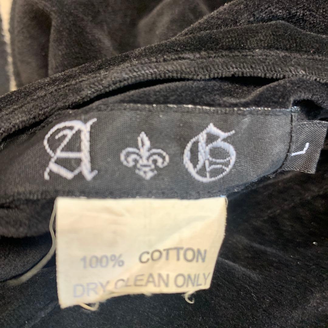 『希少』A &G黒いベルベットスカジャン ドラゴン刺繍リバーシブル