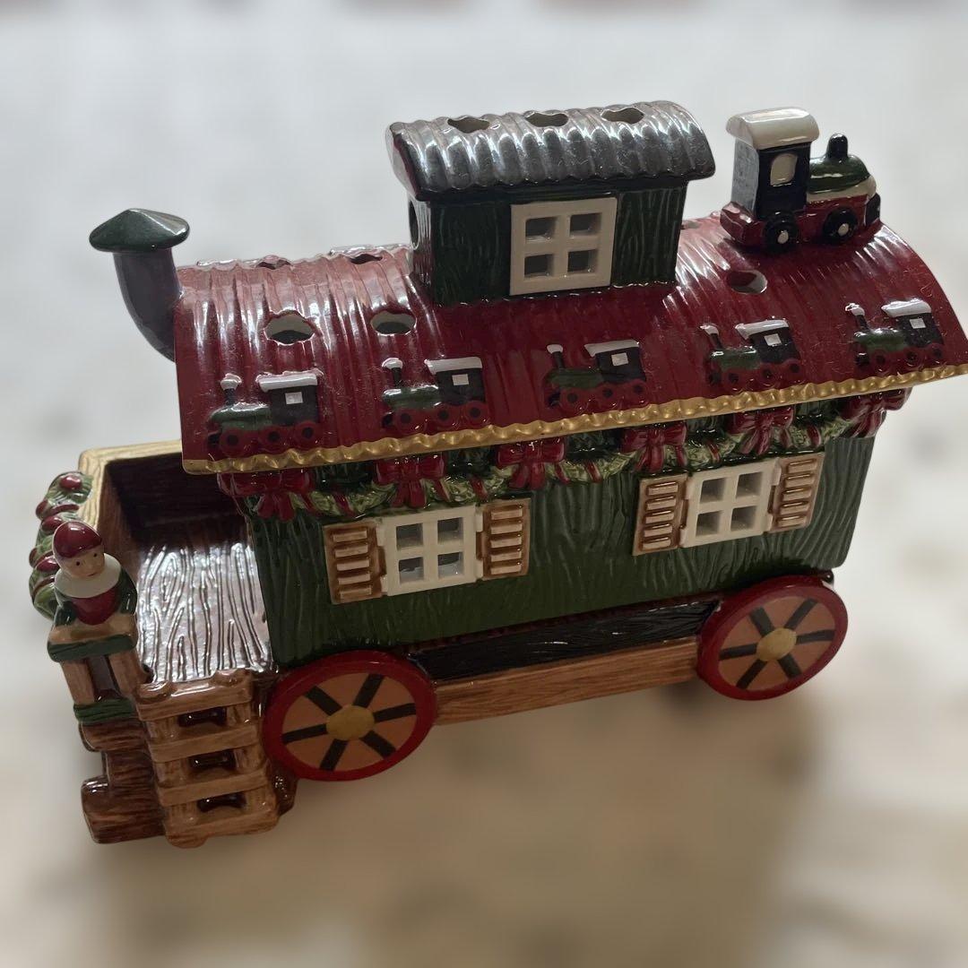 レア　villeroy＆boch ビレロイボッホ　キャンドルハウス　トレイン