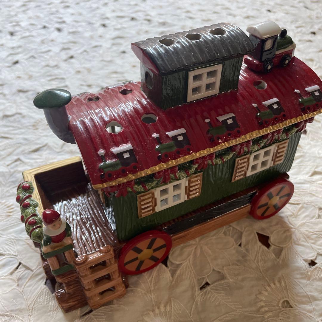 レア　villeroy＆boch ビレロイボッホ　キャンドルハウス　トレイン