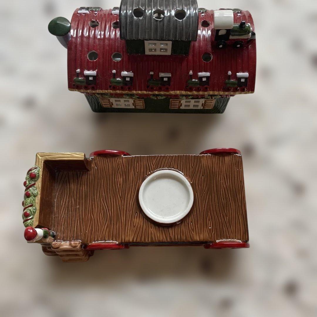 レア　villeroy＆boch ビレロイボッホ　キャンドルハウス　トレイン