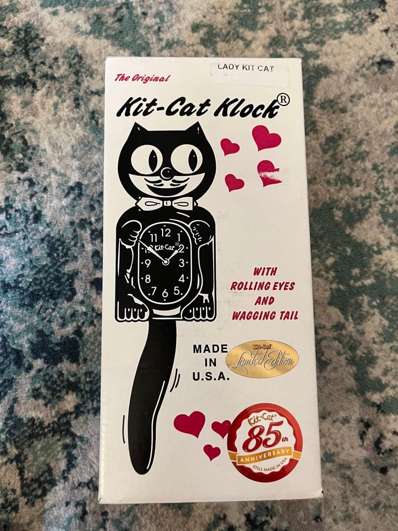 キットキャット　Kit-Cat Klock 2個セット（ブラック　ホワイト）