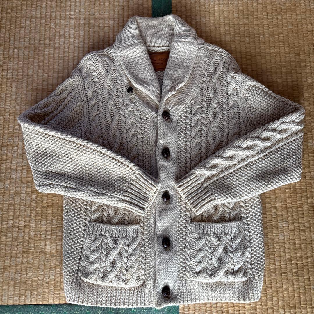 バイグラッドハンド　肉厚カーディガン　サイズL